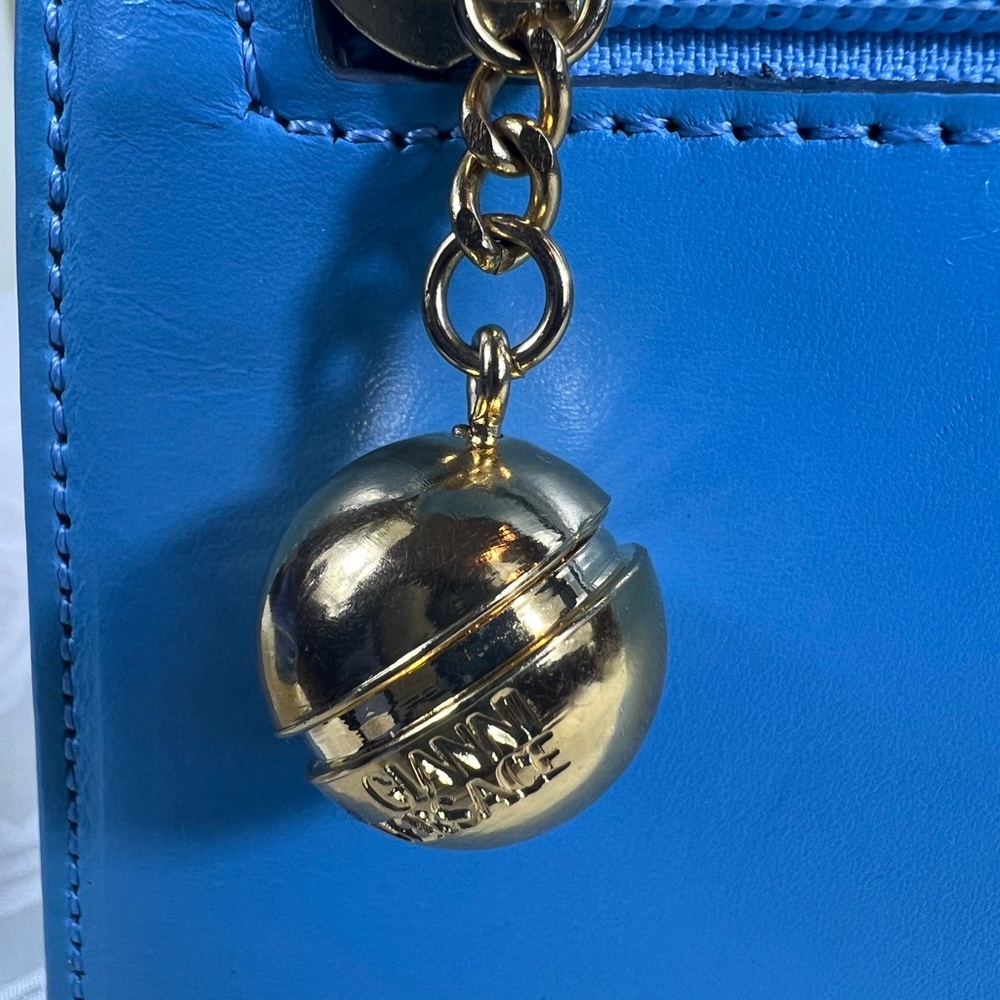 Collector’s Edition – Gianni Versace Powder Blue Top Handle Bag w/COA - Picture 13 of 16